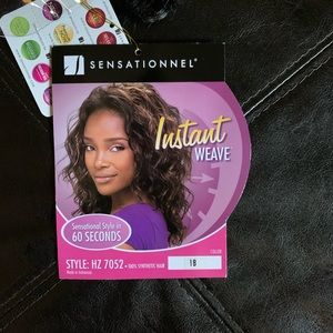 Instant weave half wig